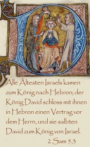 Christkönig - König David - Heilige Schrift - Heilige Menschen